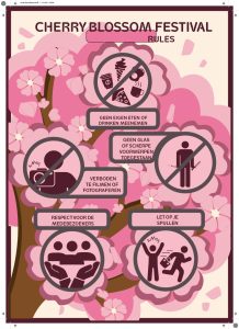 cherry blossom poster